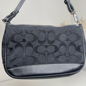 Coach 6094 Signature Canvas Demi Mini Pouch Purse vintage y2k